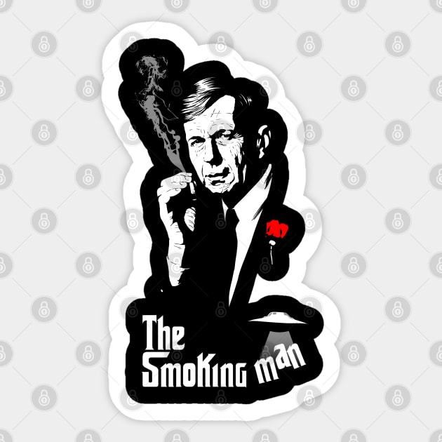 The Smoking Man Sticker by albertocubatas